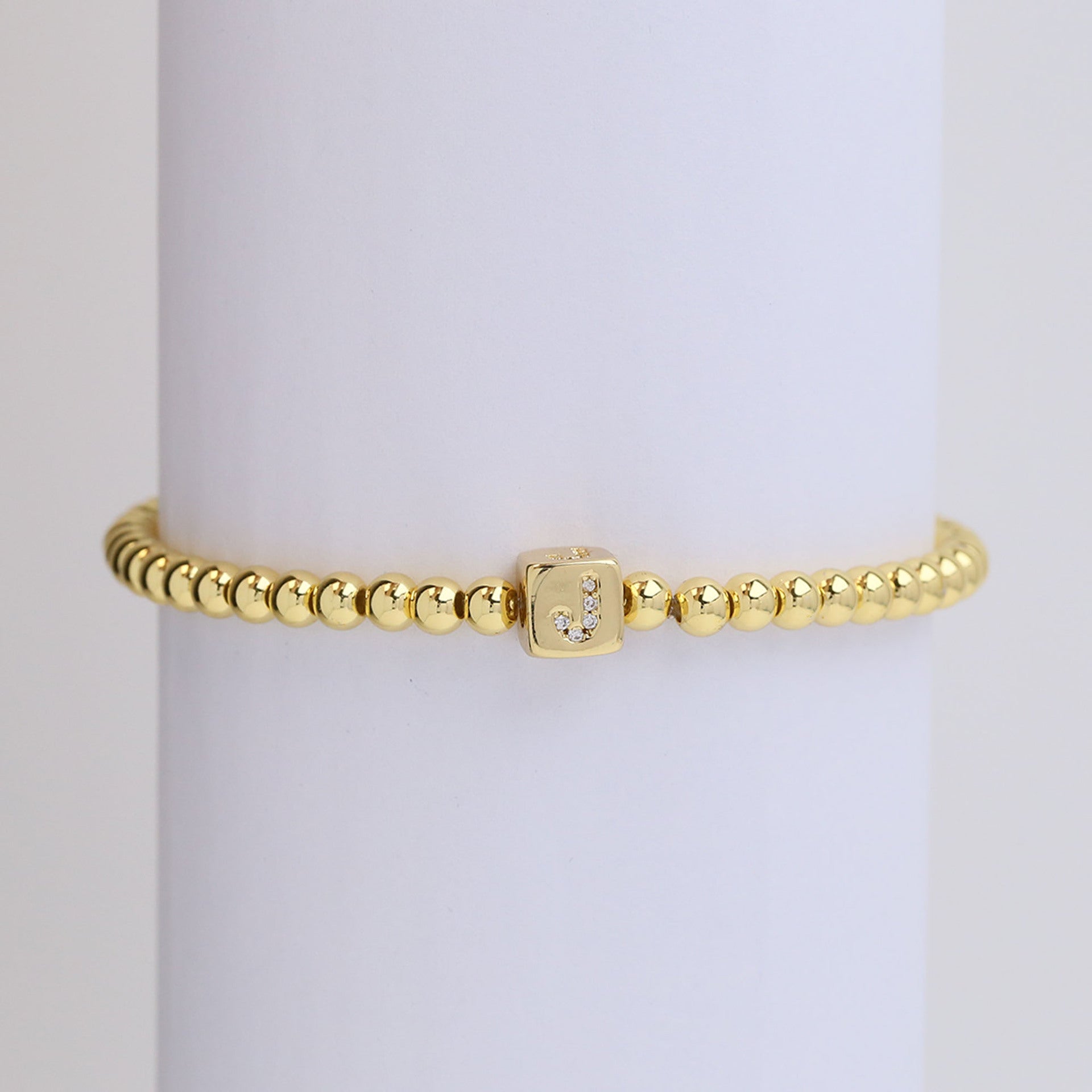 Layana Initial Cube Bracelet - J [8P8K1GNJ]