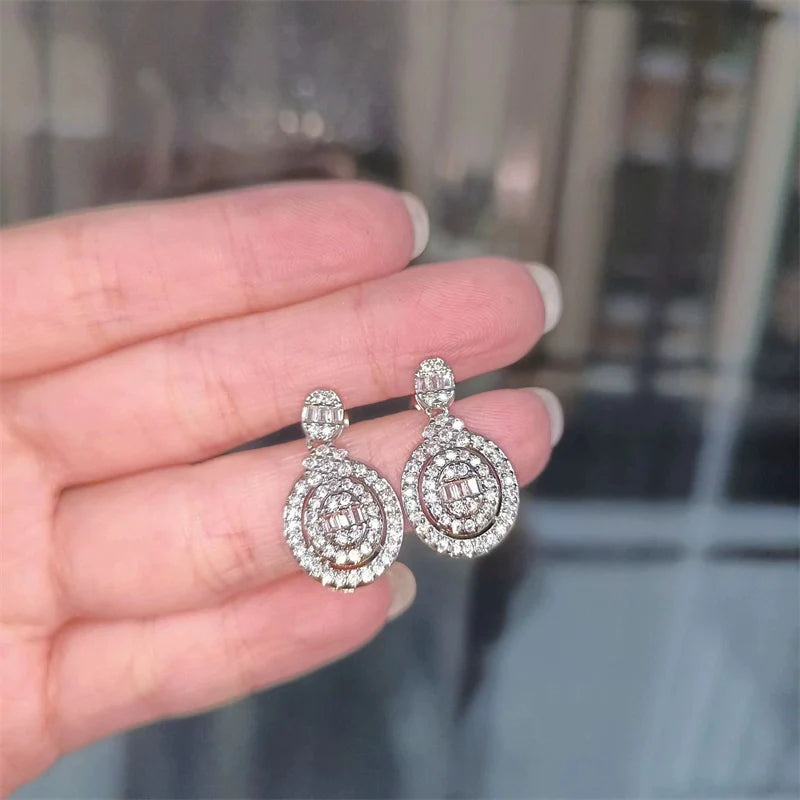 Saray Sparkling Crystal Earrings - Style Four