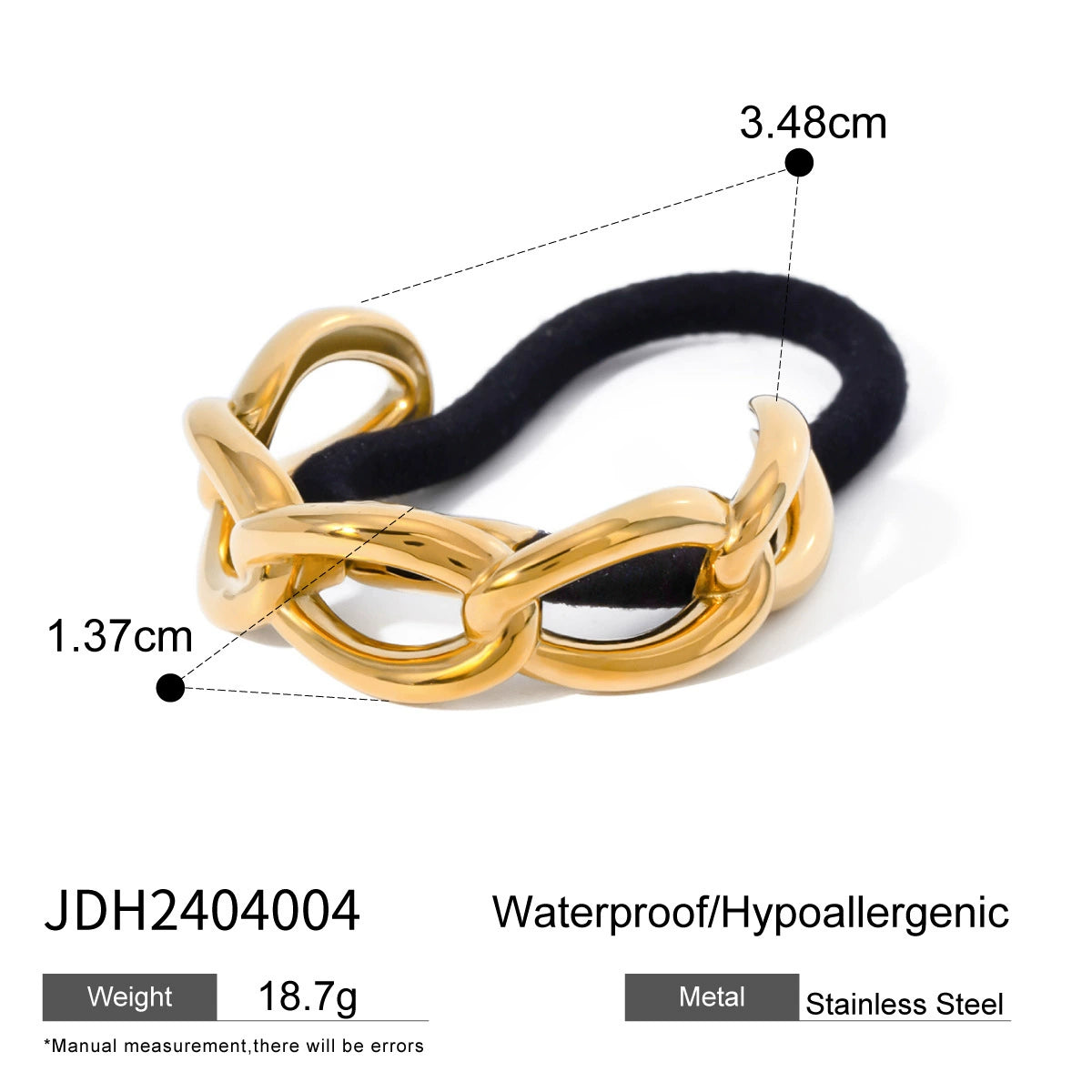 Danely Sleek Metal Hair Ties - JDH2404004 [MIKZD7DJ]