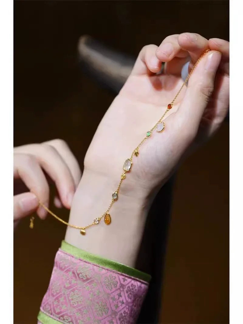 Christian Whimsical Sea Charms Anklet - Conch Starfish Bracelet