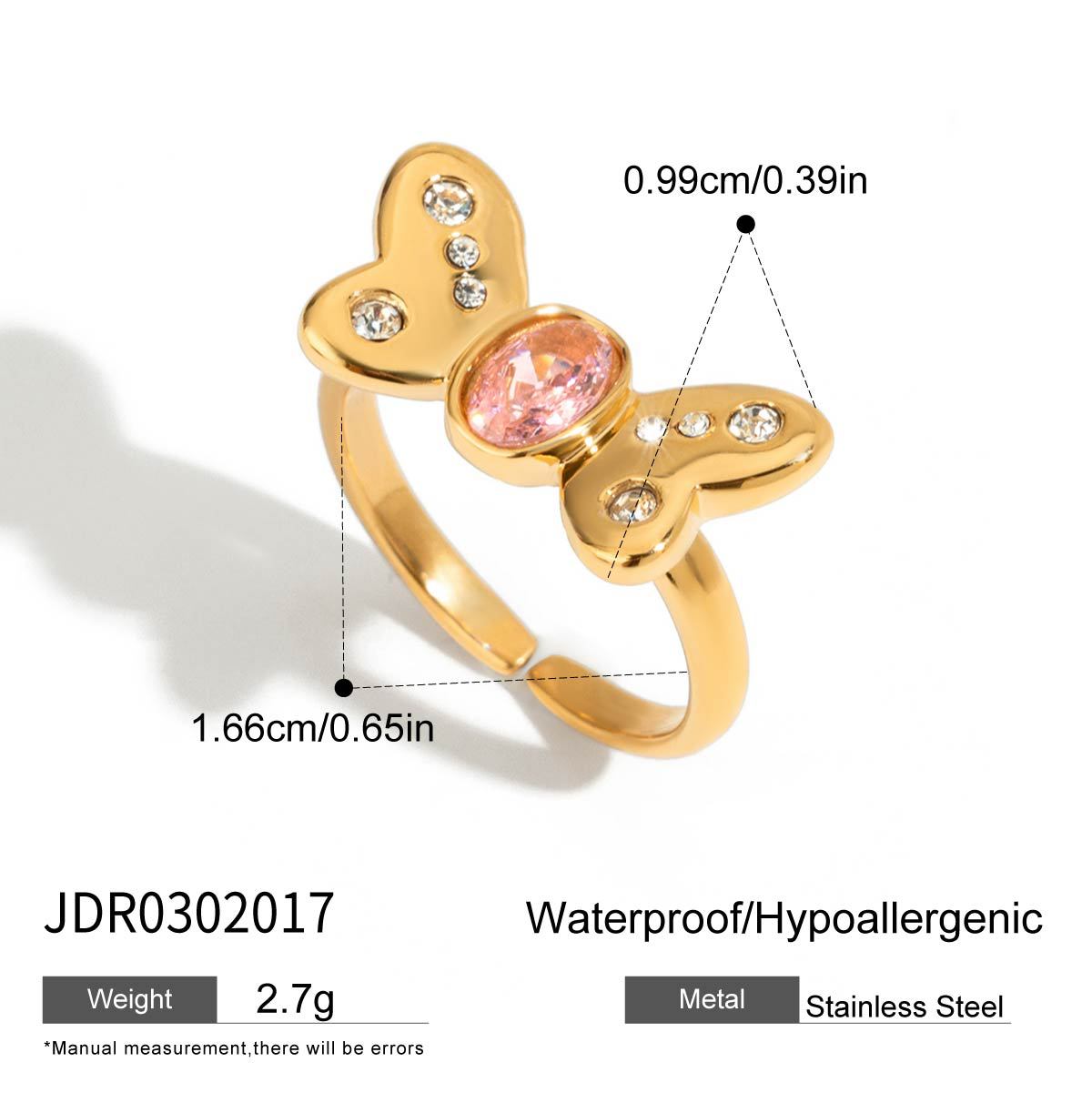 Anshika Pink Zircon Statement Ring - JDR0302017 [4AQLSSRM]