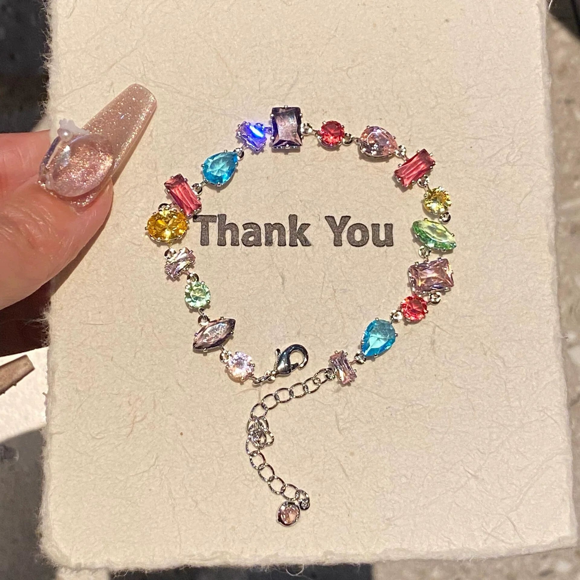 Mamie Colorful Crystal Bracelet - Colorful Crystal Bracelet