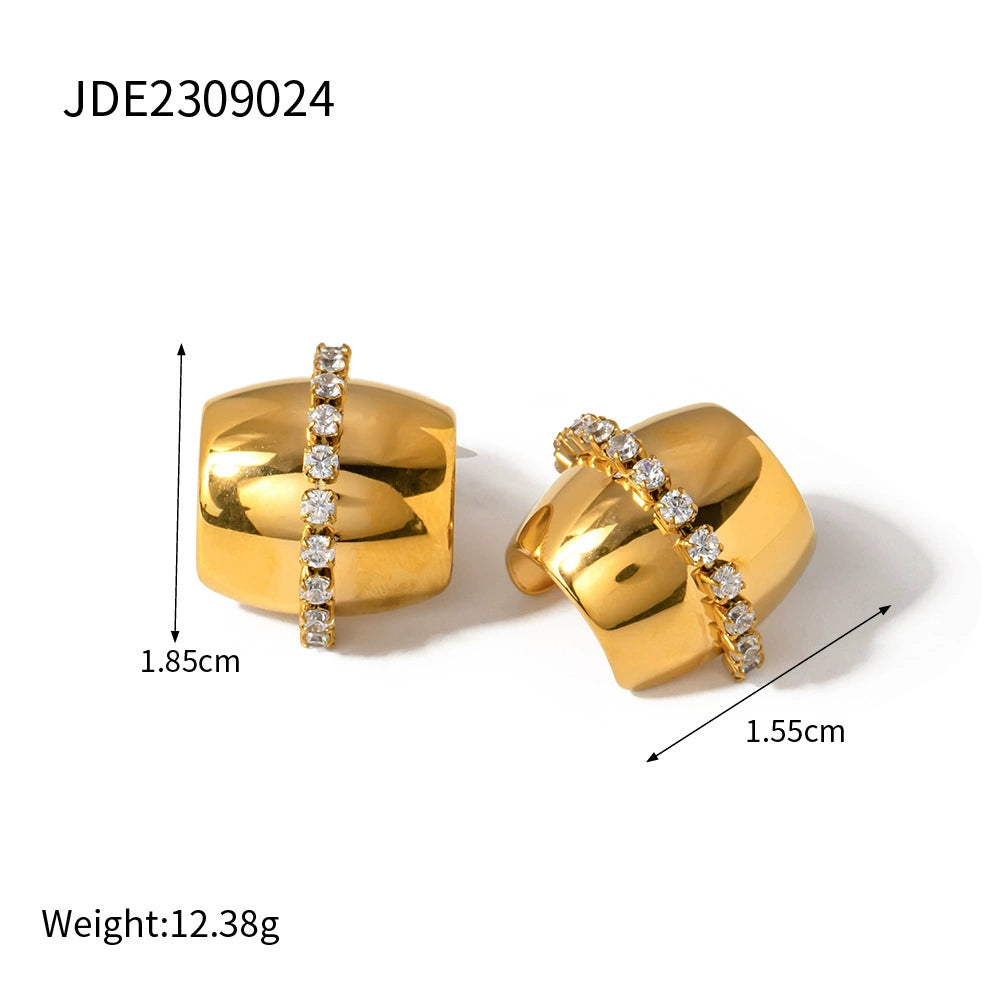 Logann Dainty Heart Stud Earrings - JDE2309024 [N8A6VKPG]