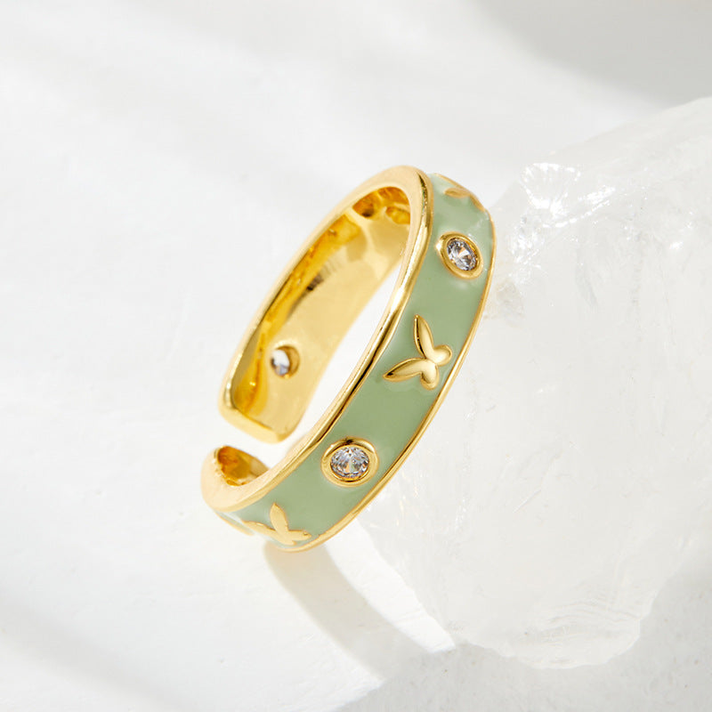 Neriah Enamel Butterfly Ring - R16594M027 [JCT91ITF]