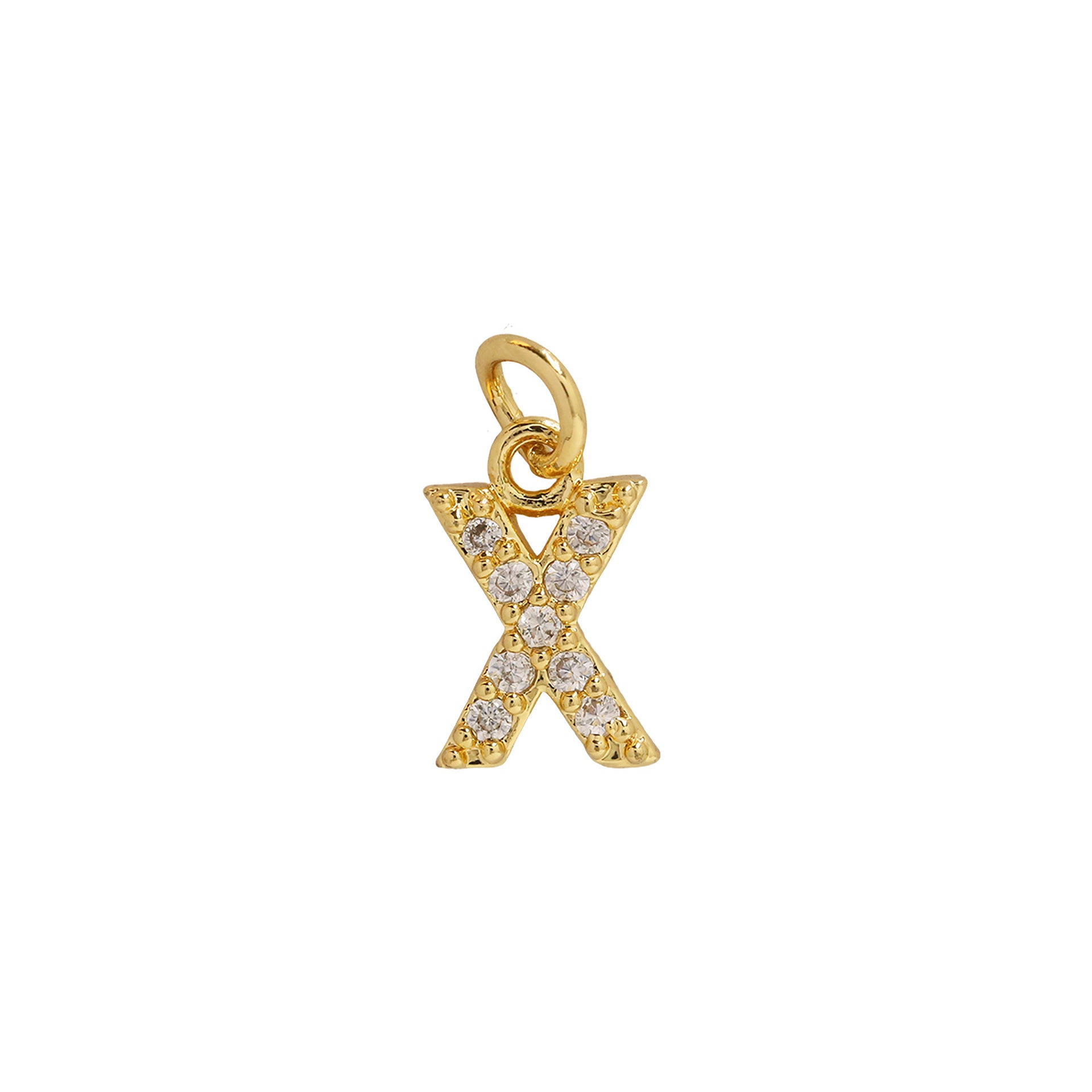 Leilah Zircon Initial Necklace - X [ZOY9NX76]