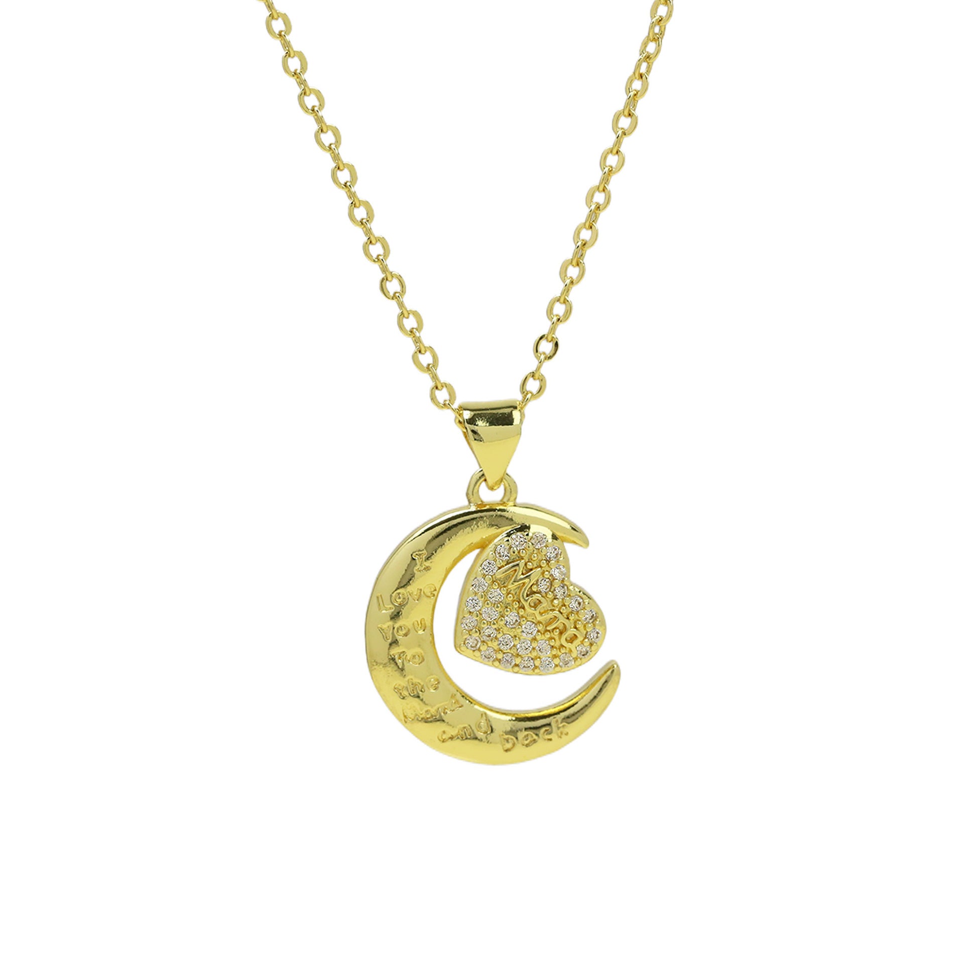 Saydee Zircon Mother Pendant Necklace - Design 6 [8HWXHGXH]