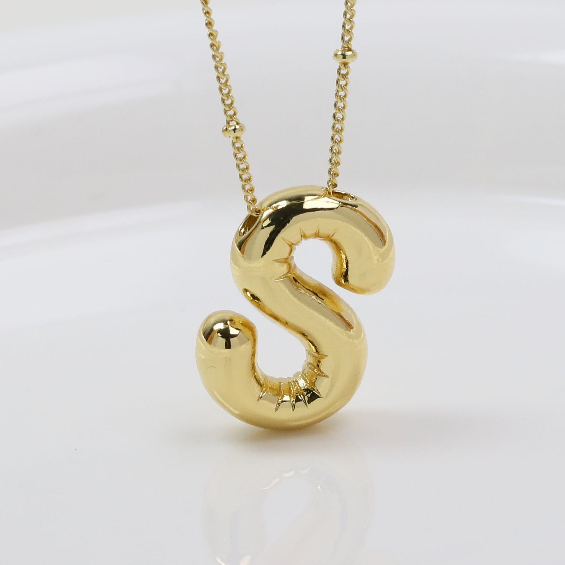 Aberdeen Bubble Initial Necklace - S (Necklace) [TY8RE50O]