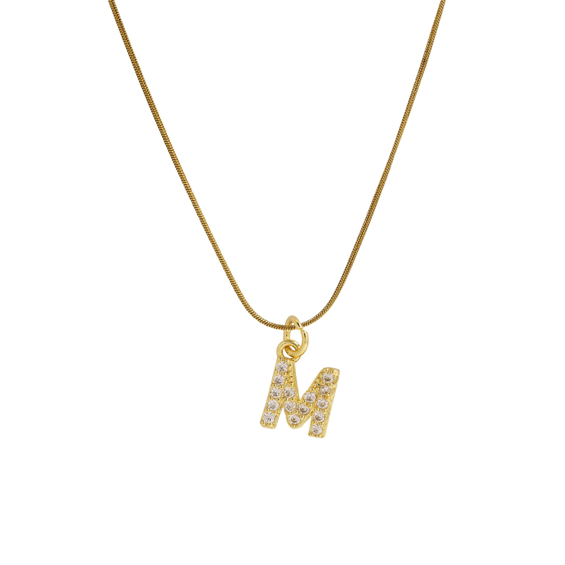 Killian Initial Zircon Necklace - M [6V4IV8OK]