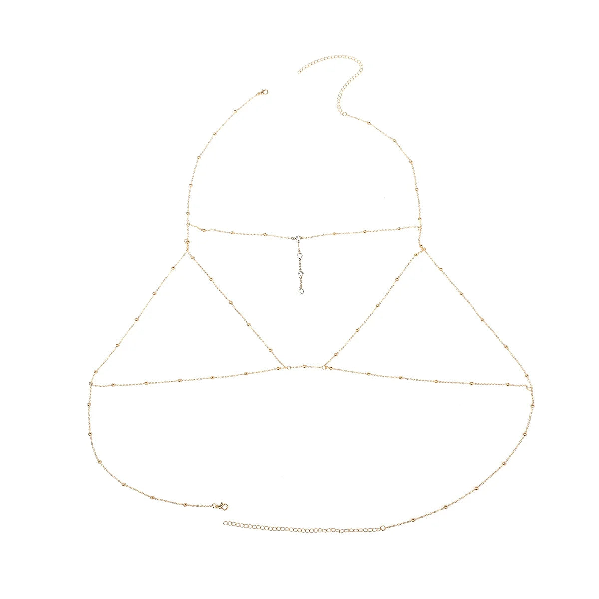 Mareli Rhinestone Body Chain - Body Chain Gold