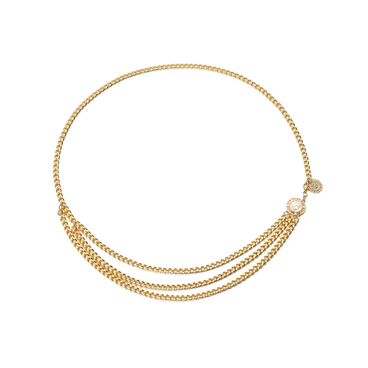Khaliya Layered Tassel Body Chain - Gold Style One