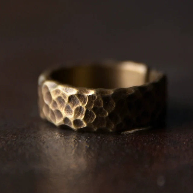 Hayzel Rustic Open Copper Rings - Women's Medium