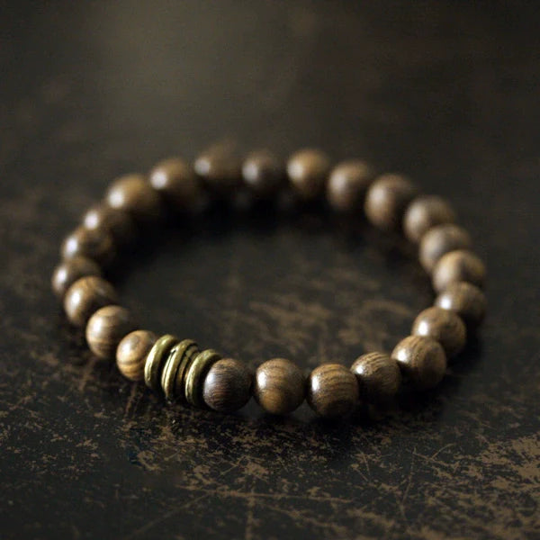 Maycee Sandalwood Bead Bracelet - Women's 15
