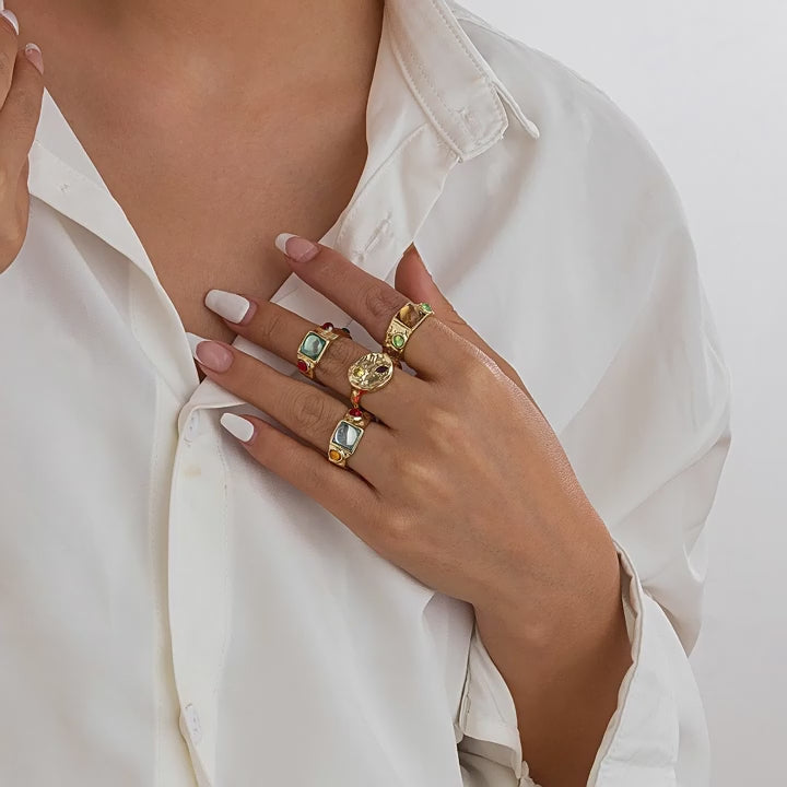 Deasia Irregular Stack Ring
