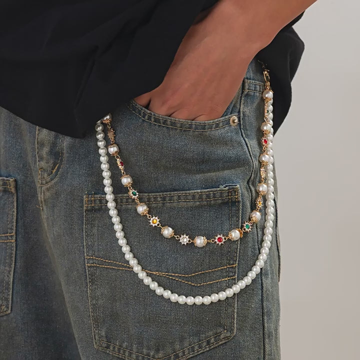 Laramie Pearl Floret Pants Chain