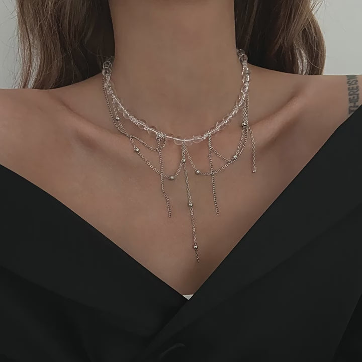 Ziona Layered Tassel Necklace