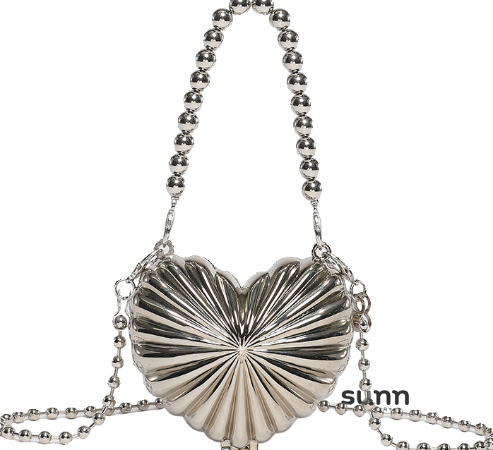 Aadhira Metallic Pleated Crossbody [ZGV1Z18I]