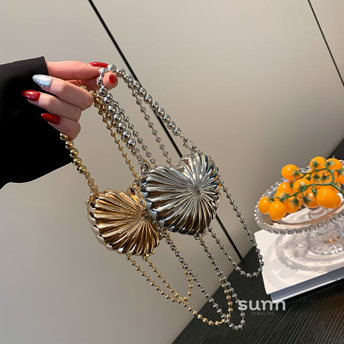 Aadhira Metallic Pleated Crossbody [55H8WDKO]