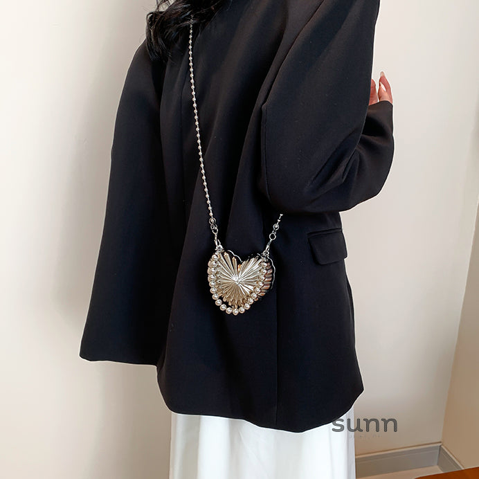 Aadhira Metallic Pleated Crossbody [QZYM9E8X]
