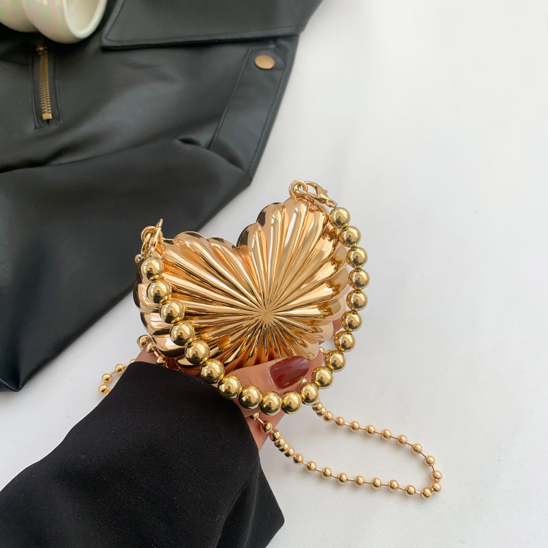 Aadhira Metallic Pleated Crossbody [Q6X2NSLN]