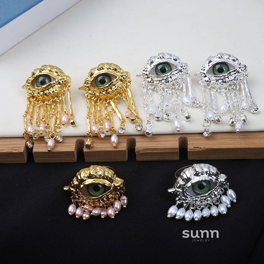 Aahana Mystical Eye Pearl Jewelry [U0U9O9CQ]
