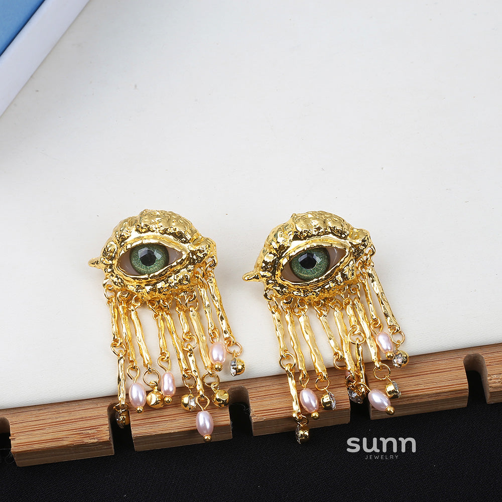 Aahana Mystical Eye Pearl Jewelry [S05LIU1C]