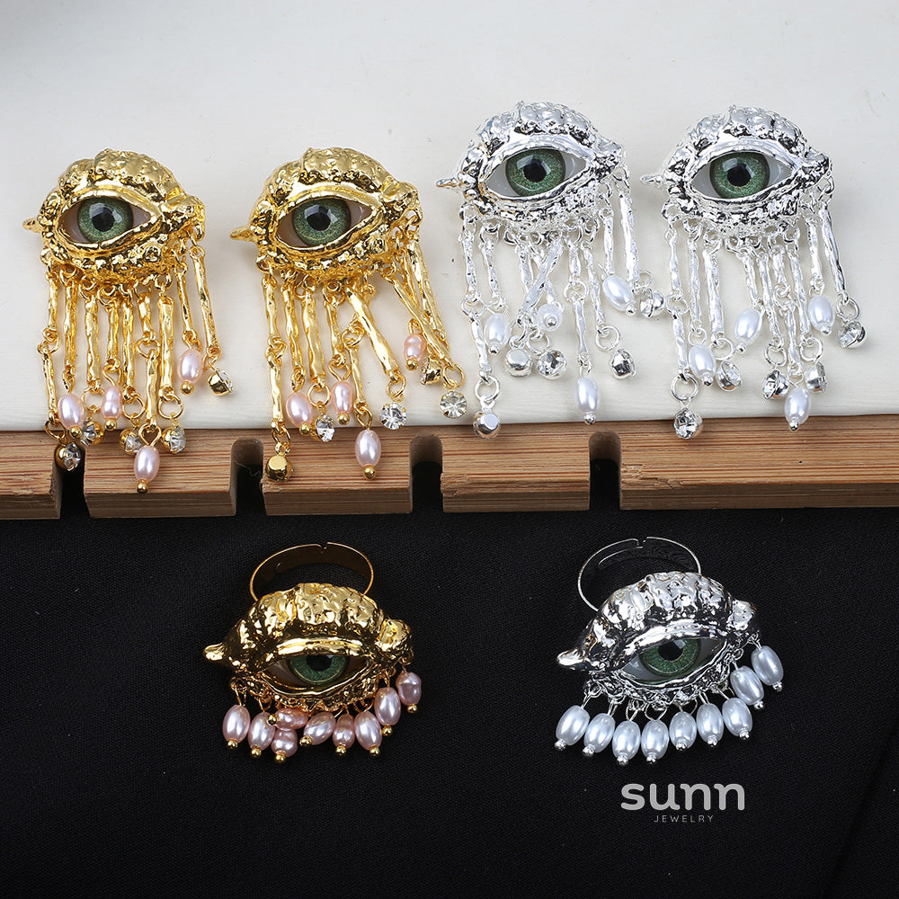 Aahana Mystical Eye Pearl Jewelry [JQ0W4C11]