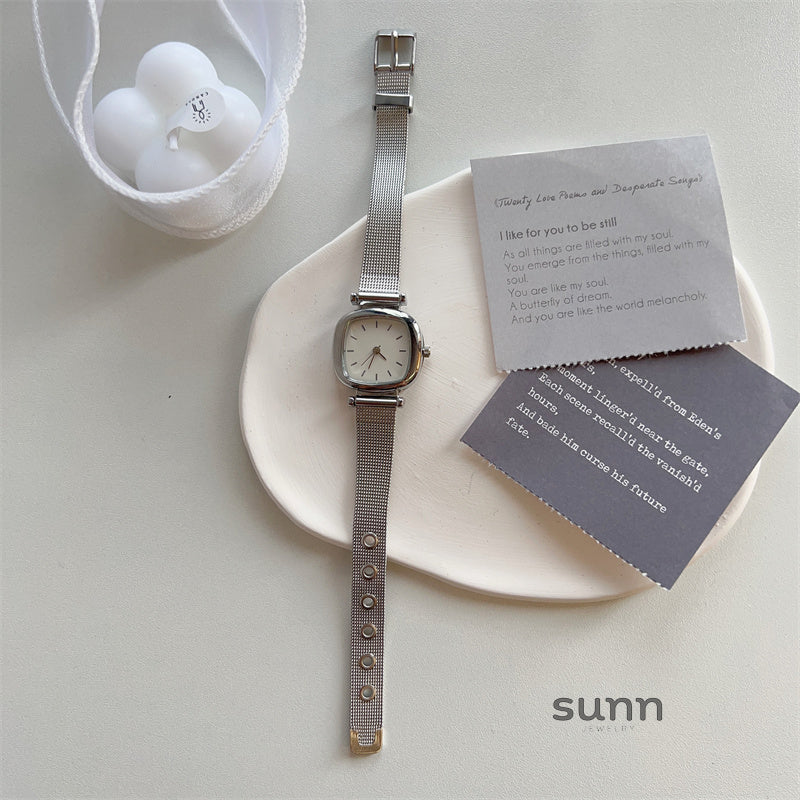 Aaliah Square Mesh Watch [BTWIPU90]