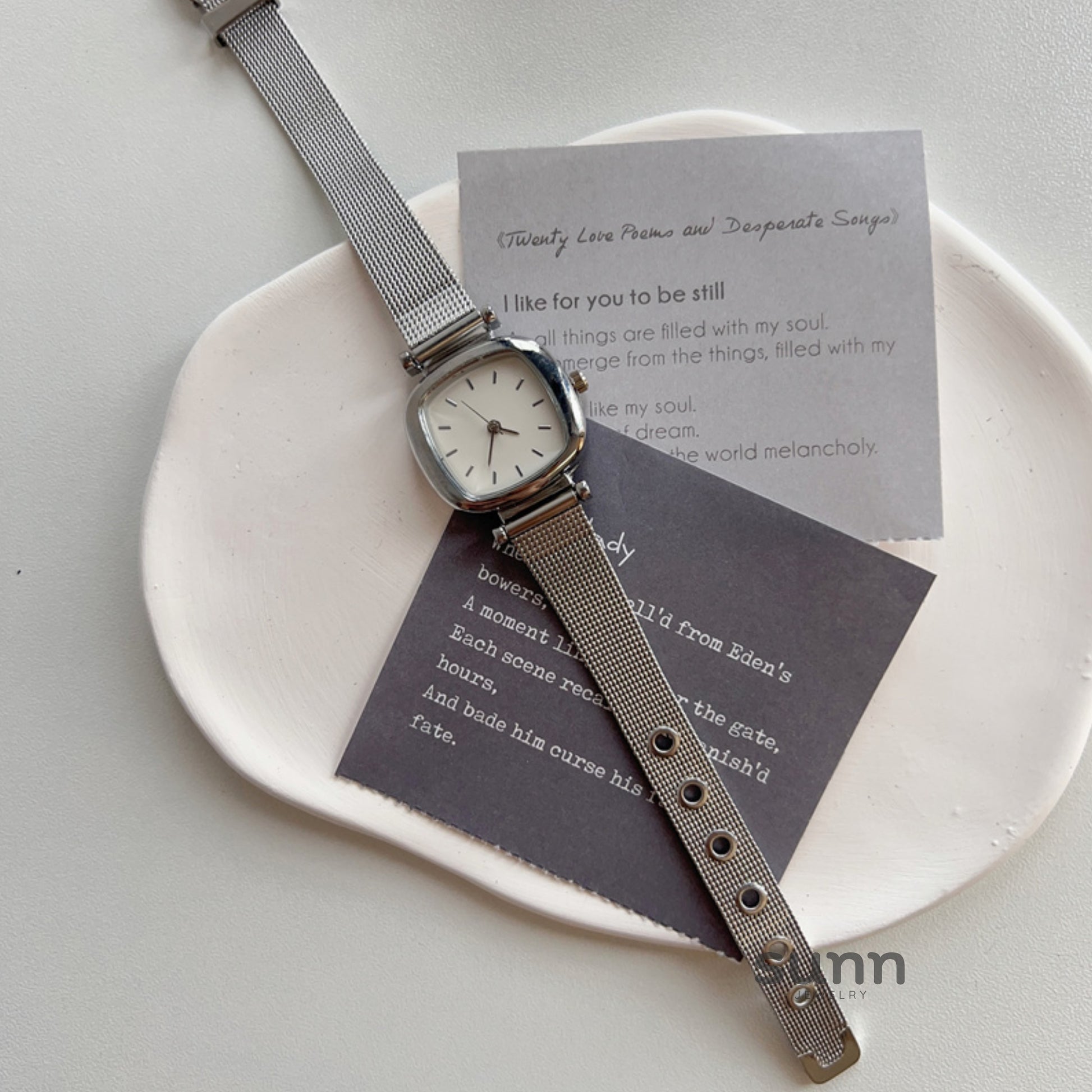 Aaliah Square Mesh Watch [UMZUG38D]
