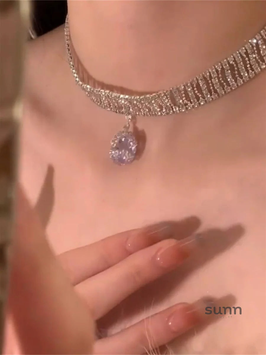 Aamina Sparkling Waterdrop Necklace