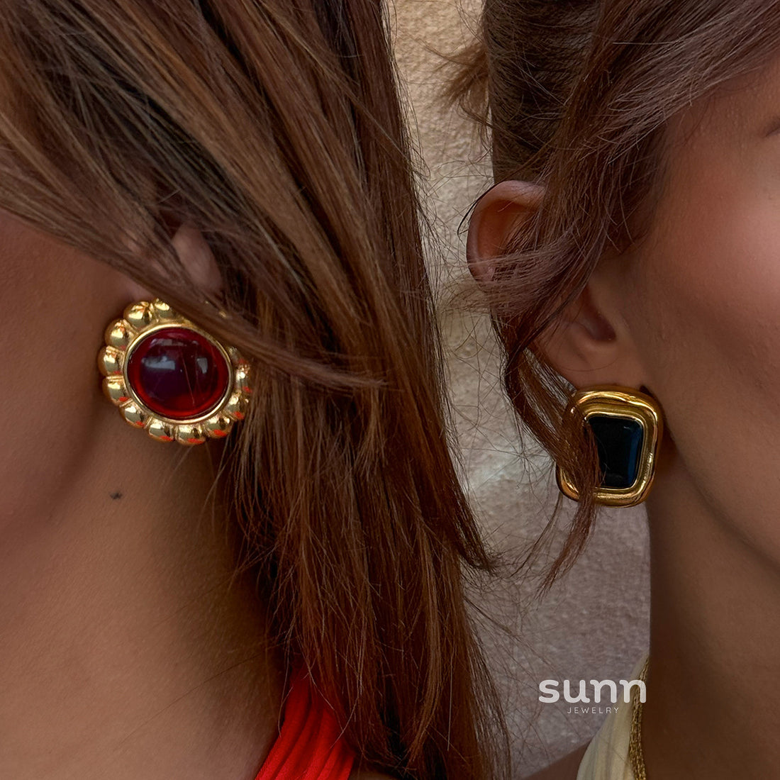 Aaminah Geometric Agate Earrings [CQ858Z0I]