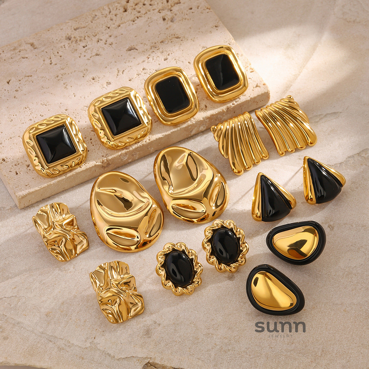 Aaminah Geometric Statement Earrings [A1134AJK]