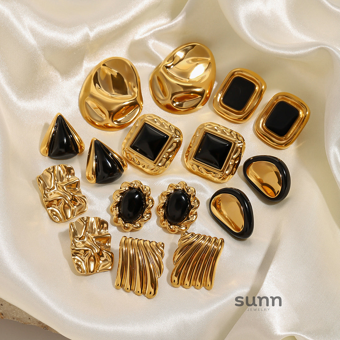 Aaminah Geometric Statement Earrings [BJ75QKK4]