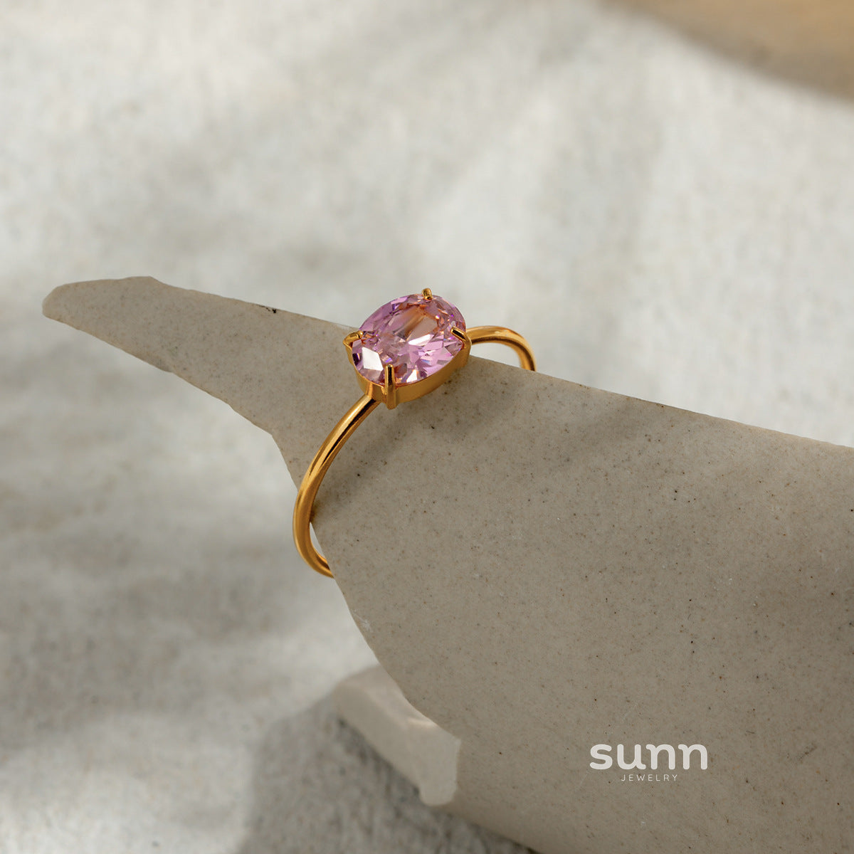 Aamirah Geometric Zircon Ring [2HYT336M]