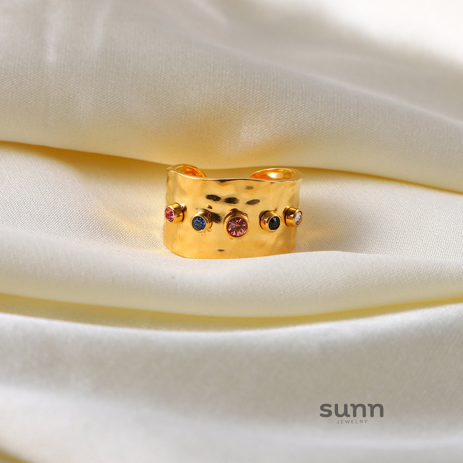 Aamiyah Zircon Open Ring [X6Y8B5ZJ]