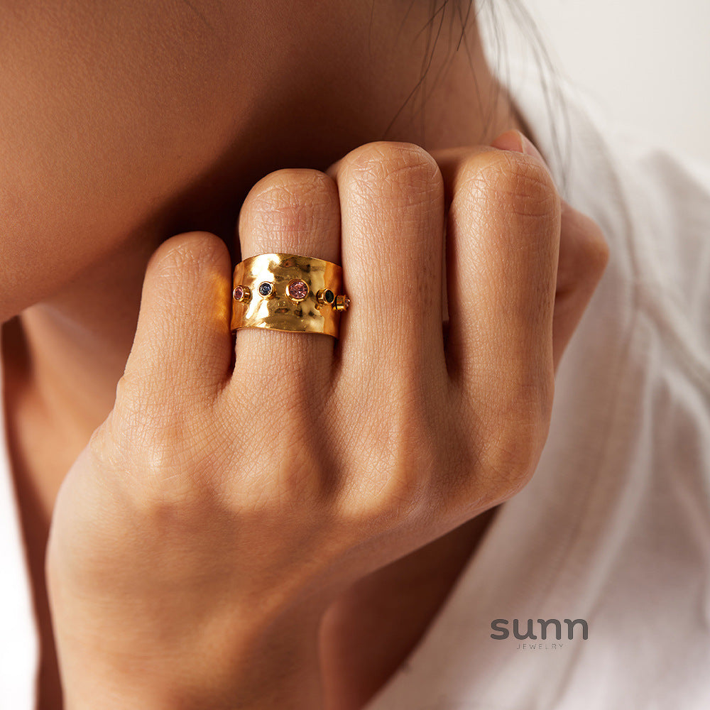 Aamiyah Zircon Open Ring [GVIQ7GS9]