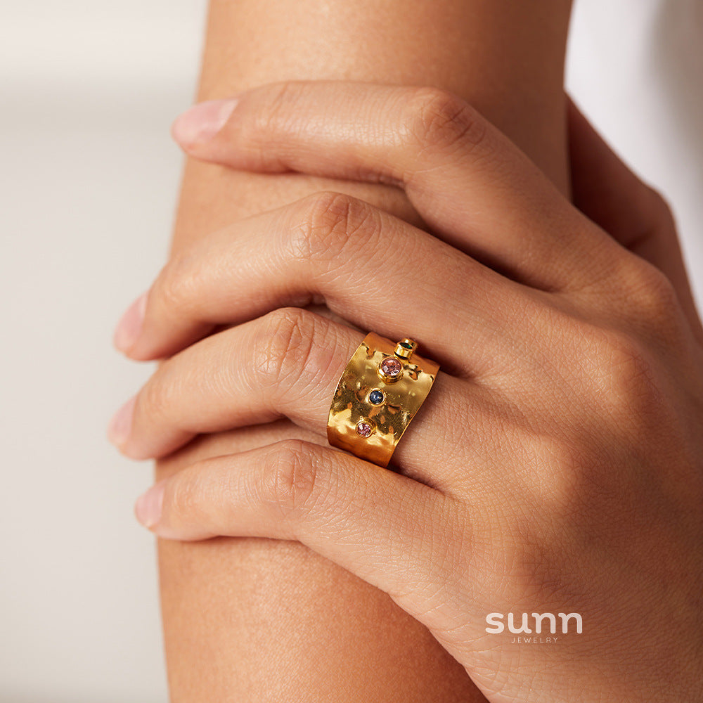 Aamiyah Zircon Open Ring [RJQM0AID]