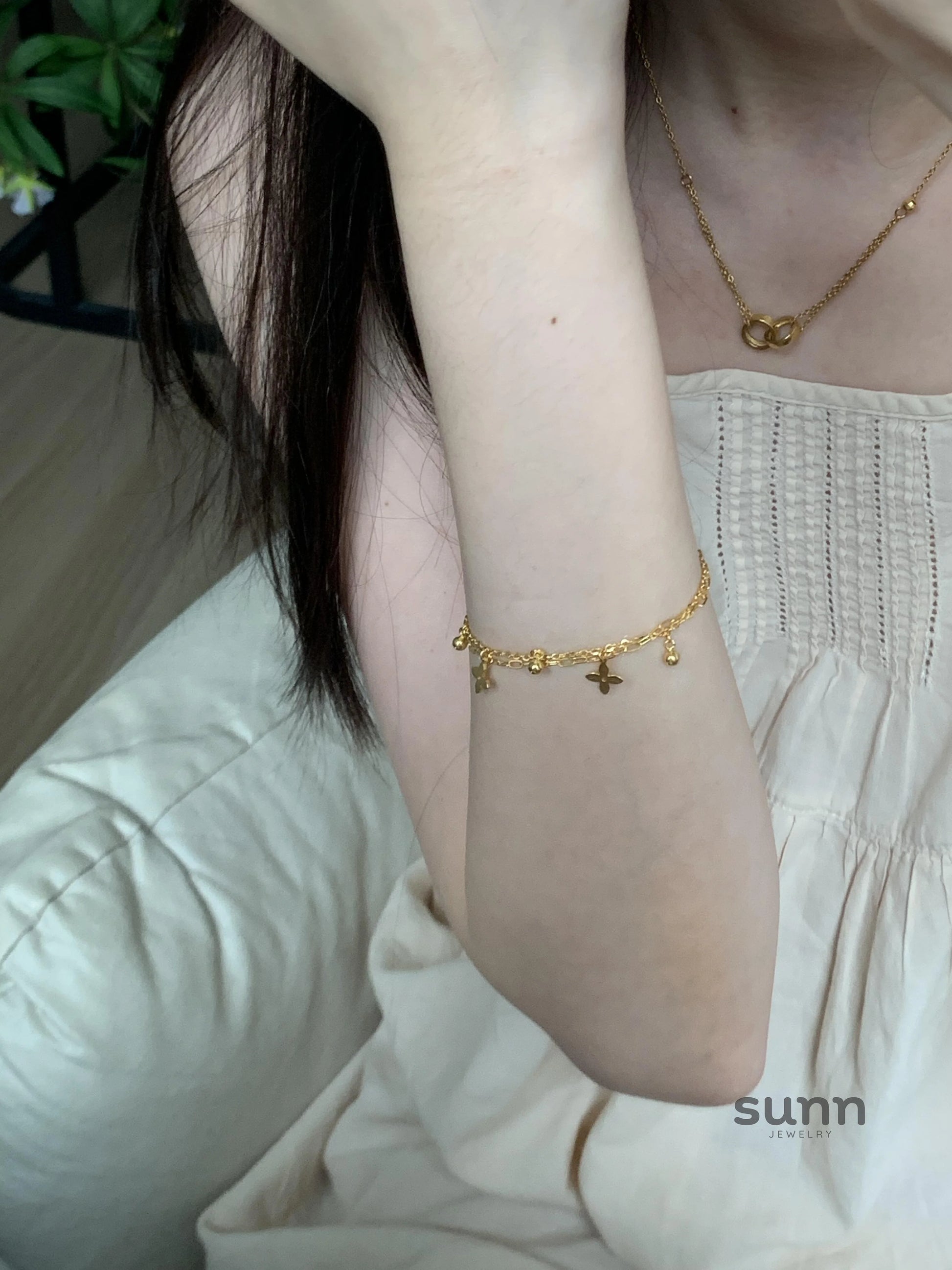 Aariyah Clover Star Bracelet