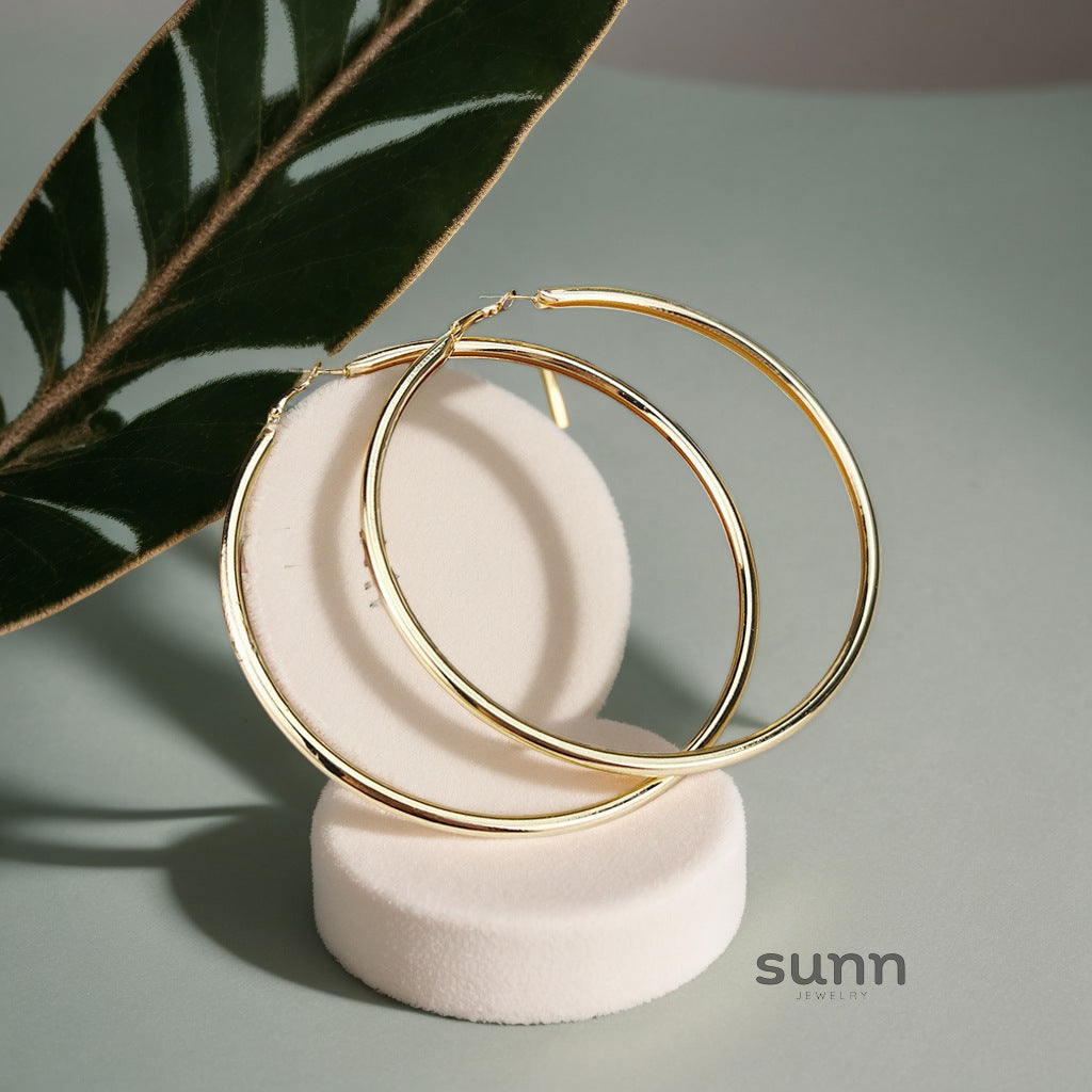 Aarya Statement Hoop Earrings [E4S498UV]