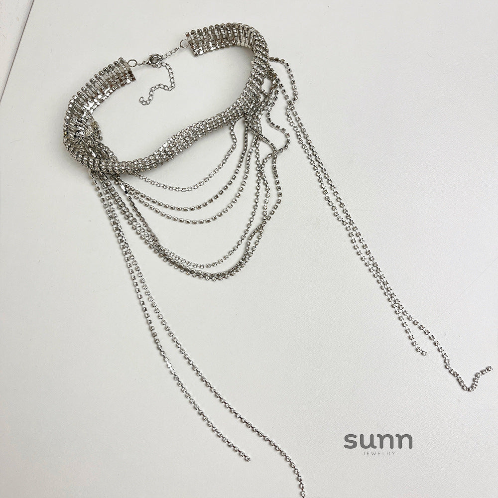 Aashi Sparkle Tassel Necklace [56EF9QIK]