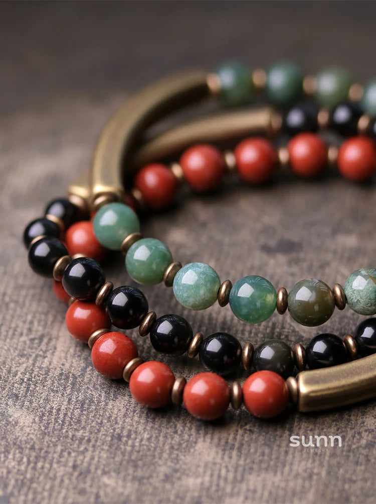 Aasiya Bohemian Stone Bracelet