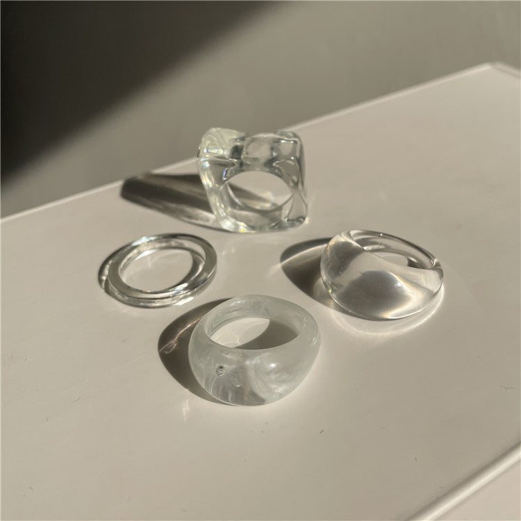 Aberdeen Modern Resin Ring Set [E47CXG40]