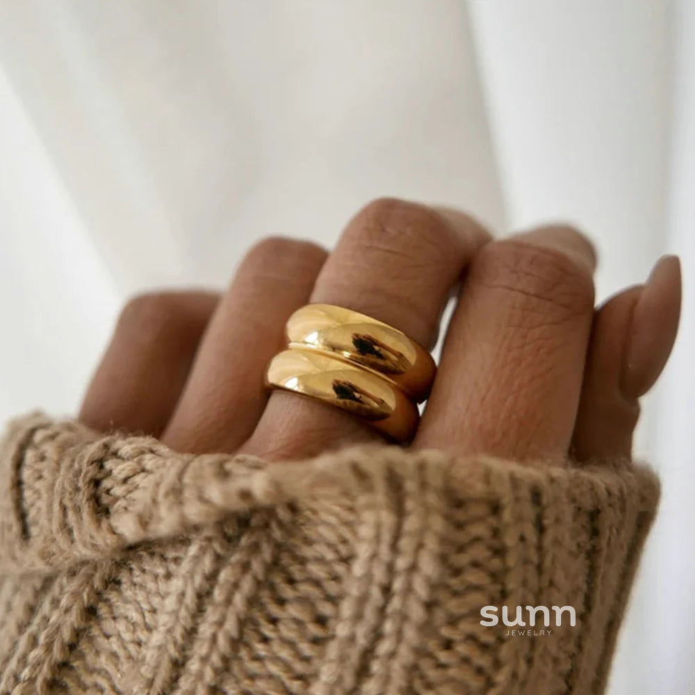 Abree Double Band Ring