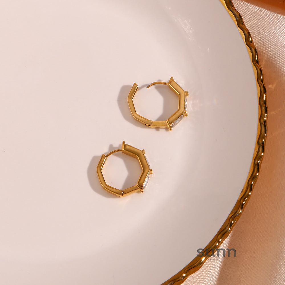 Abrianna Bamboo Zircon Huggies [V1EHBNCS]