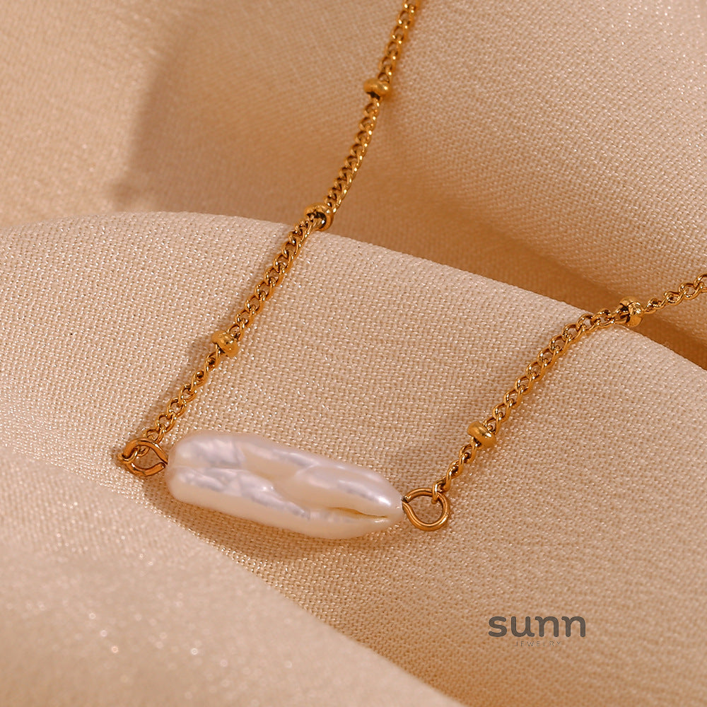 Abrianna Baroque Pearl Necklace Set [X5MCDNXF]