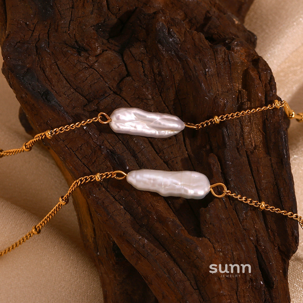 Abrianna Baroque Pearl Necklace Set [XHNJ02R0]