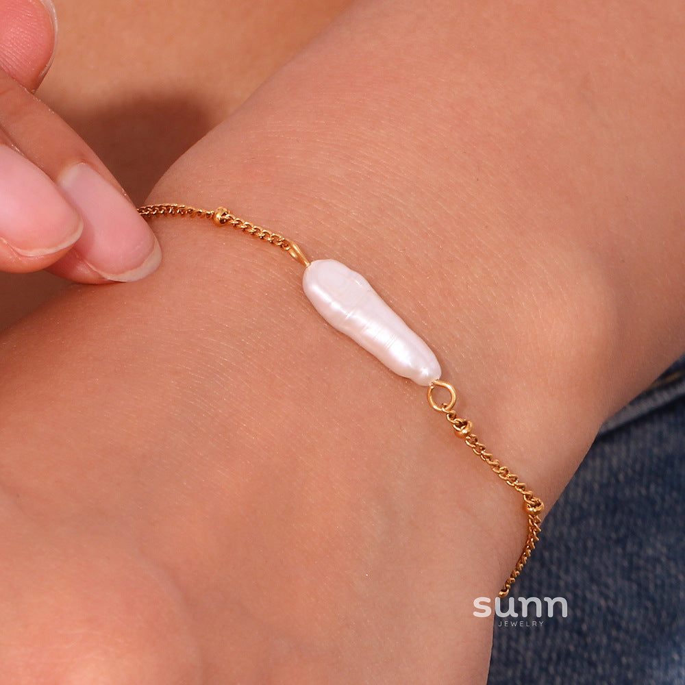 Abrianna Baroque Pearl Necklace Set [3FOTWC5V]