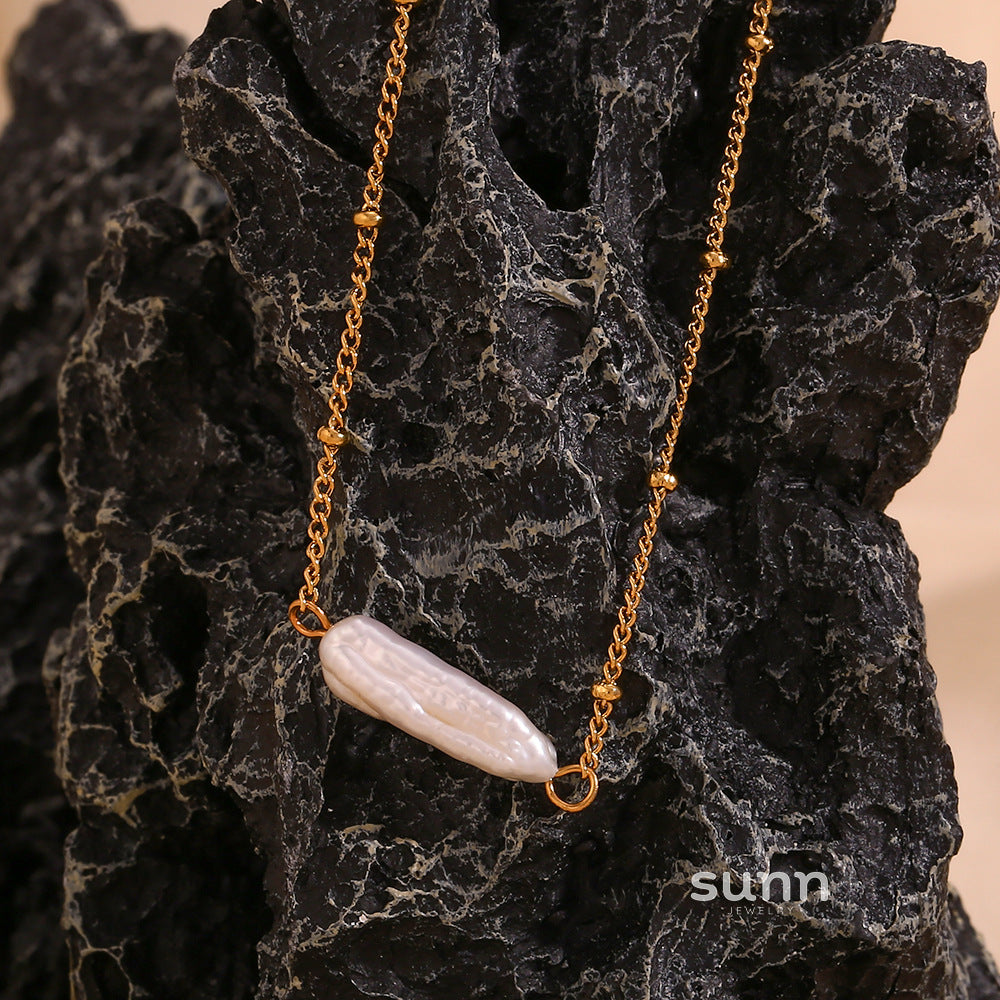 Abrianna Baroque Pearl Necklace Set [6ECC521I]