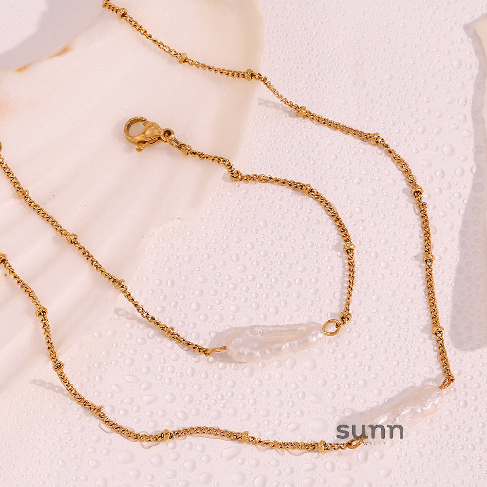 Abrianna Baroque Pearl Necklace Set [O2VXLBZ9]