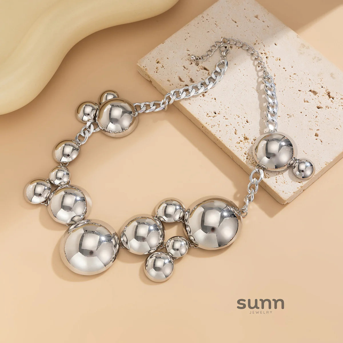 Abrianna Polished Orb Chain