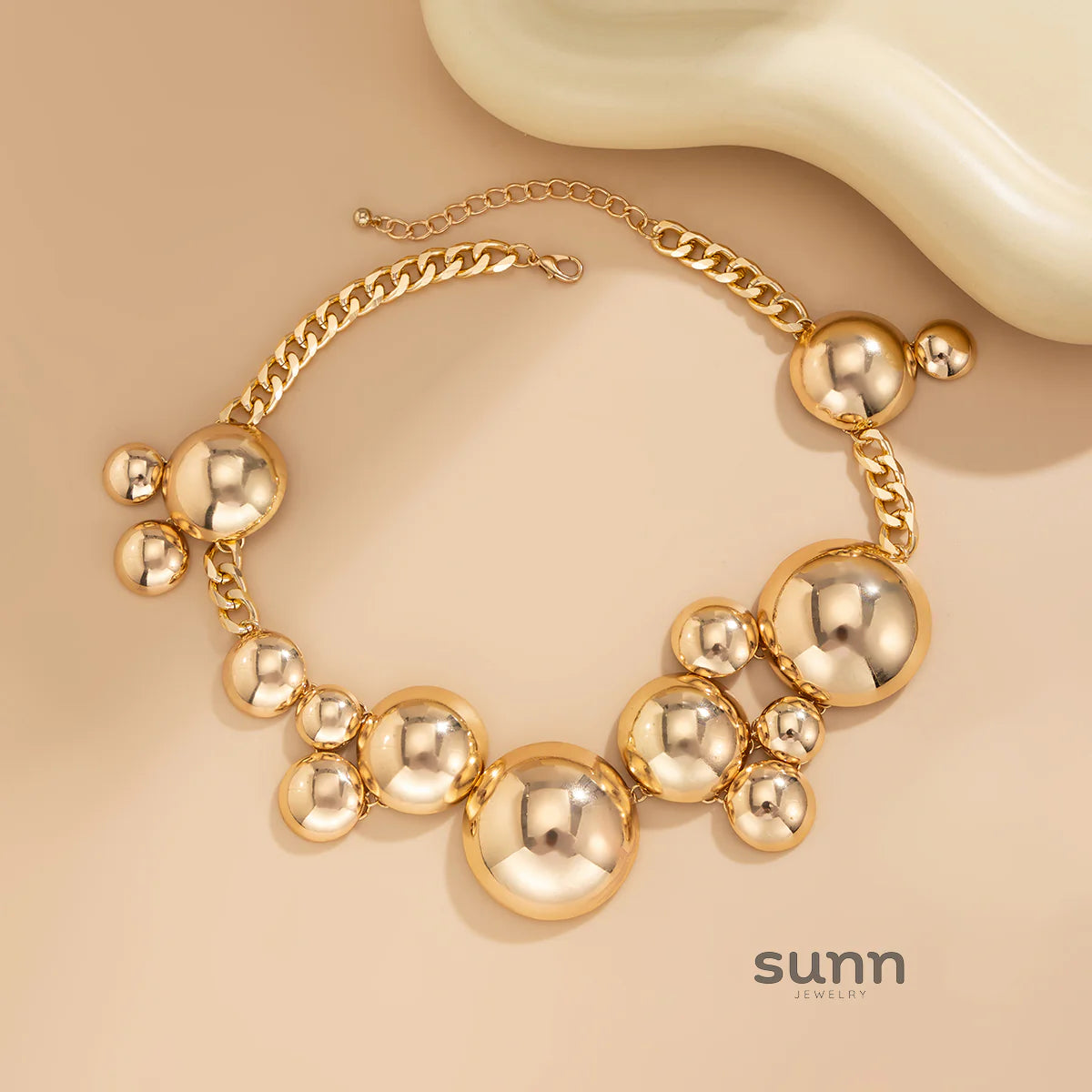 Abrianna Polished Orb Chain